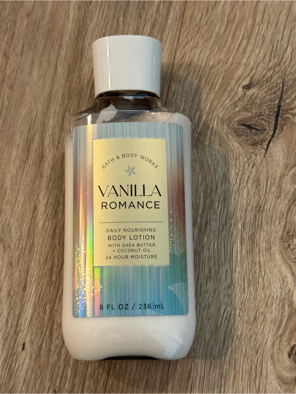 Bath & Body Works Vanilla Romance Body Lotion - White with Iridescent Label